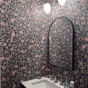 2 Rolls Traditional Wallpaper William Morris Birds & Pomegranate